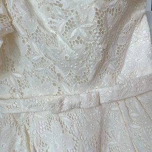 DESIGNER BRIDAL LACE Cocktail Dress_Priscilla of Boston_Size 4